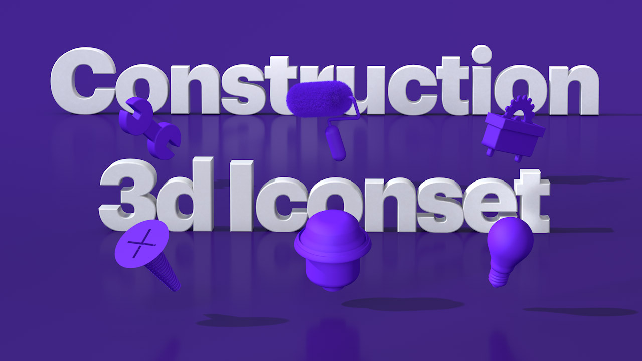 Construction 3d Icons